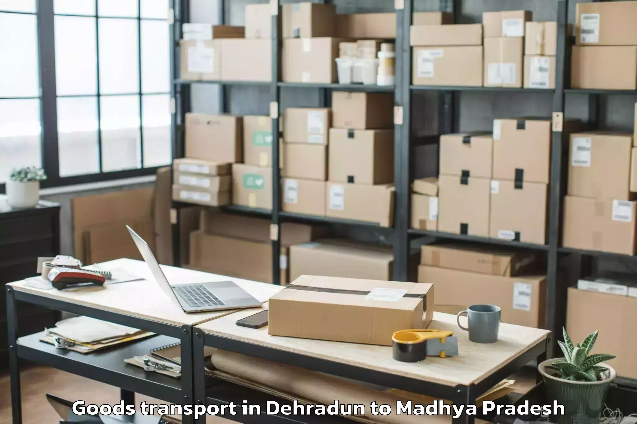 Professional Dehradun to Dabra Goods Transport